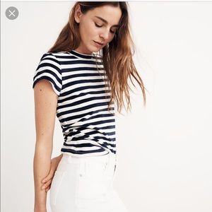 NWT Madewell “Meg” velour top